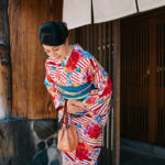 Japanese lady bowing