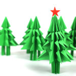 Christmas tree origami