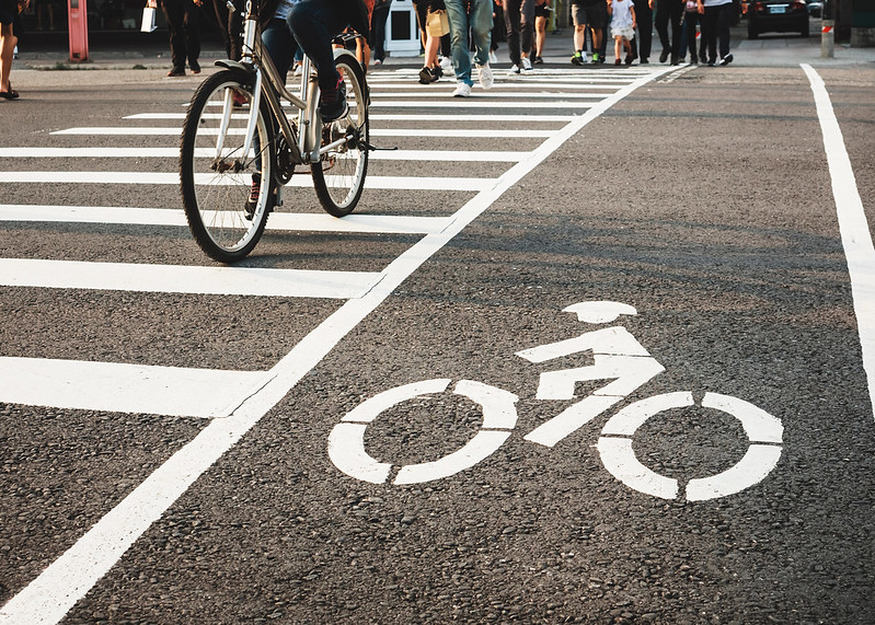 Bicycle crossing in Tokyo