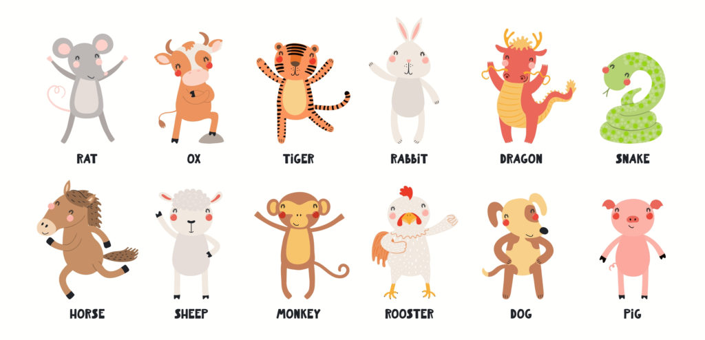 12 animals of the zodiac