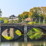 Tokyo Imperial Palace and Meganebashi bridge