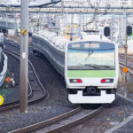 Train along Yamanote Line