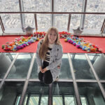 KCP student Hannah Phillips at Tokyo Skytree