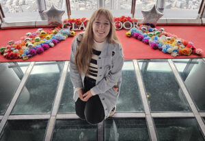 KCP student Hanna at Tokyo Skytree.